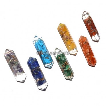 Double Terminated Orgone Seven Chakra Set