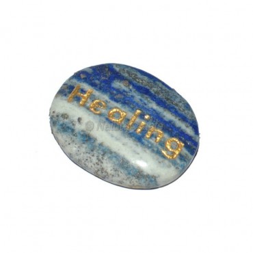 Lapis Lazuli Healing  Engraved Stone