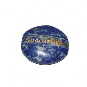 Lapis Lazuli Successful  Engraved Stone