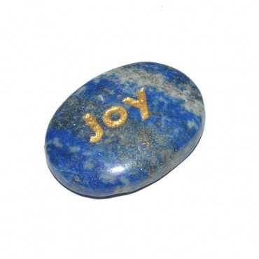 Lapis Lazuli Joy  Engraved Stone