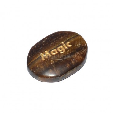 Tiger Eye Magic Engraved Stone