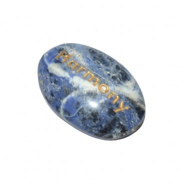 Sodalite Harmony Engraved Stone