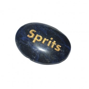 Sodalite Sprits Engraved Stone
