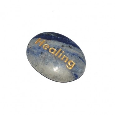 Sodalite Healing Engraved Stone