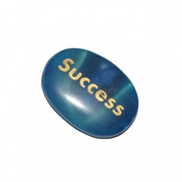 Blue Onyx success  Engraved Stone