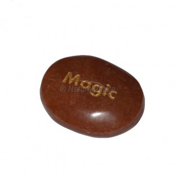 Peach Aventurine Magic Engraved Stone