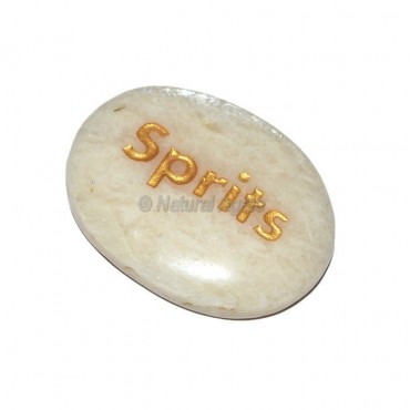 Moon Stone Sprits Engraved Stone