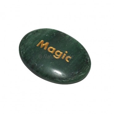 Green Aventurine Magic Engraved Stone