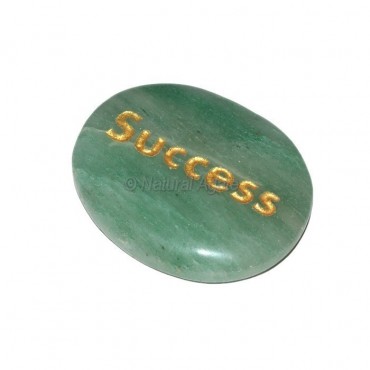Green Aventurine  success Engraved Stone