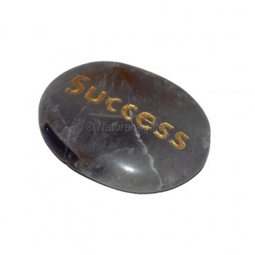 Amethyst Success Engraved Stone