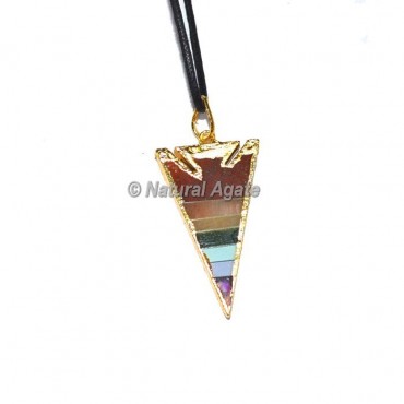 Bonded Arrowheads Electroplated Pendants