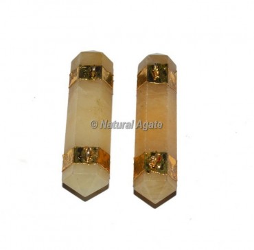 Golden Quartz Double Terminated Pencil Pendants