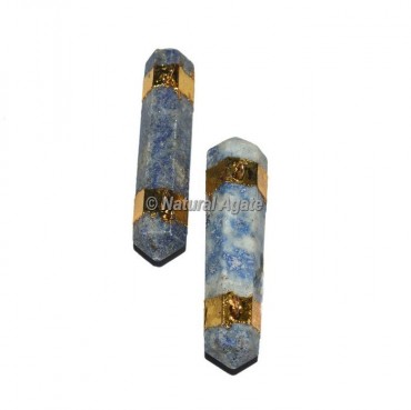 Lapis Lazuli Double Terminated Pencil Pendants