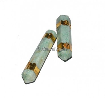 Green Aventurine Double Terminated Pencil Pendants