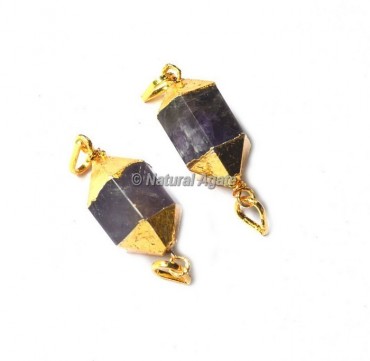 Amethyst Electroplated Pendants