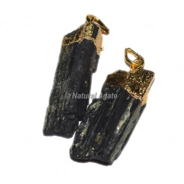 Natural Tourmaline Electro Pendants