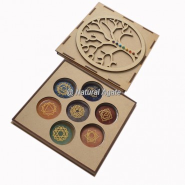 Tree Of Life Chakra Gift Box With Chakra stone