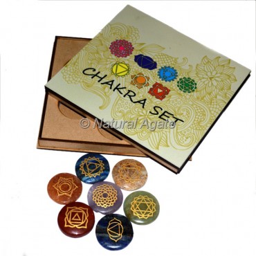 Seven Chakra Set with Printed Wood Gift Box