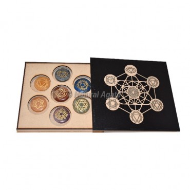 Metataron Box with Chakra Stones Gift Box