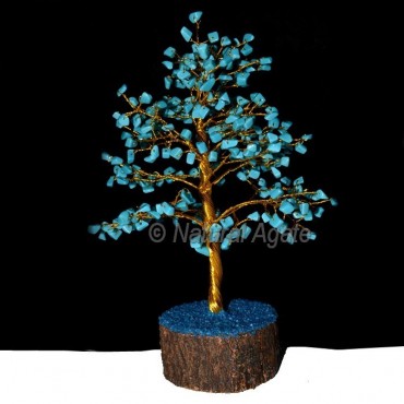 Turquoise 300 Chips Gemstone Tree