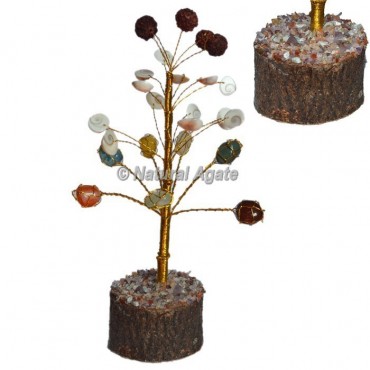 Assorted Stone Yoga Gemstone Tree