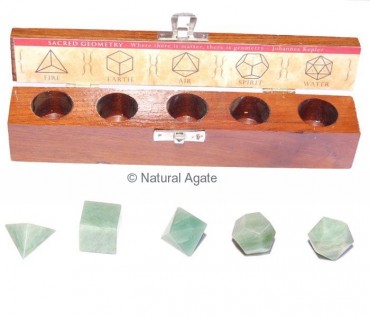 Green Aventurine Geometry Set