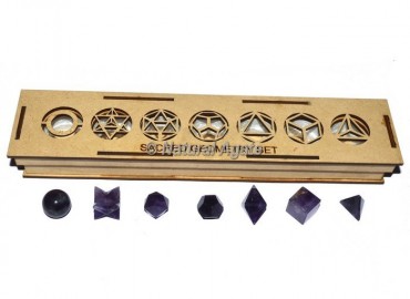 Amethyst Sacred Geometry Set