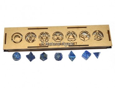 Lapis Lazuli Sacred Geometry Set