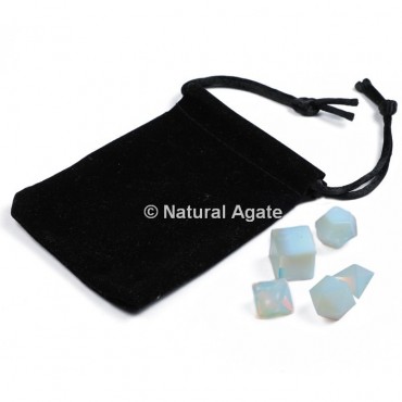 Opalite Sacred Geometry Set With Gift Pouch