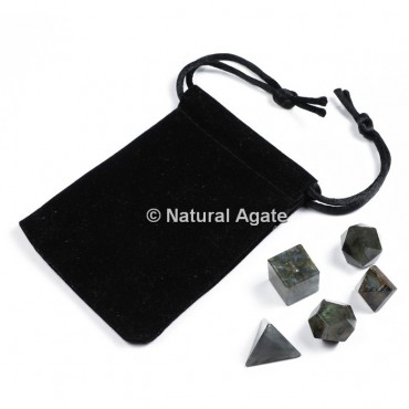 Labradorite Sacred Geometry Set With Gift Pouch