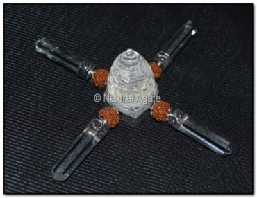 Crystal Quartz Shri yantra Energy Generator