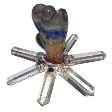Chakra Bonded Angels with Crystal Point