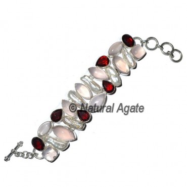 Rose Quartz Agate Bracelets