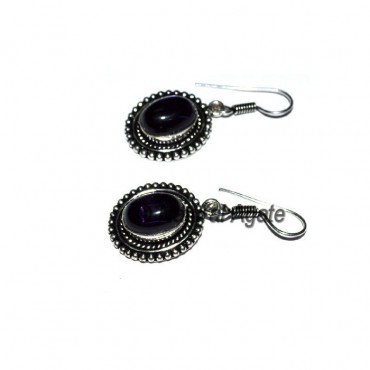 Amethyst Oval Earrings