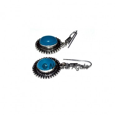 Blue Onyx Healing Earring