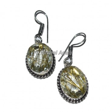 Rutile Quartz Healing Earrings