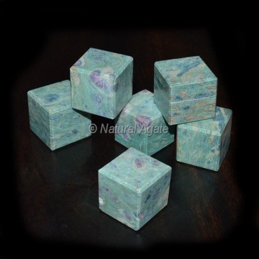 Ruby Zoisite Cubes