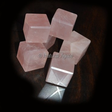 Rose Quartz Cubes