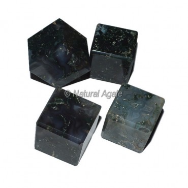 Moss Agate Cubes