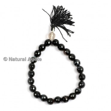 Black Onyx Faceted Healing Yoga Bracelet