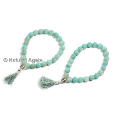 Amazonite Faceted Healing Yoga Bracelet