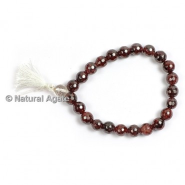 Garnet Faceted Healing Yoga Bracelet