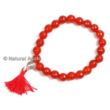 Carnelian Faceted Healing Yoga Bracelet