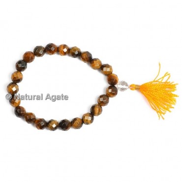 Tiger Eye Faceted Healing Yoga Bracelet