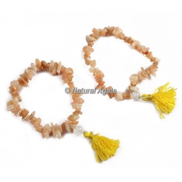 Golden Quartz Chips Healing Yoga Bracelet