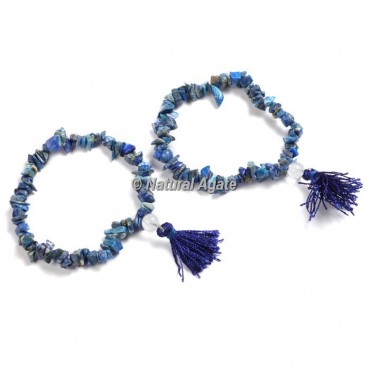 Lapis Lazuli Chips Healing Yoga Bracelet