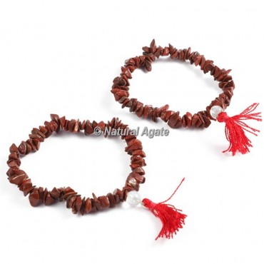 Red Jasper Chips Healing Yoga Bracelet