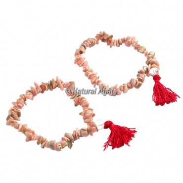 Rhodonite Chips Healing Yoga Bracelet BB