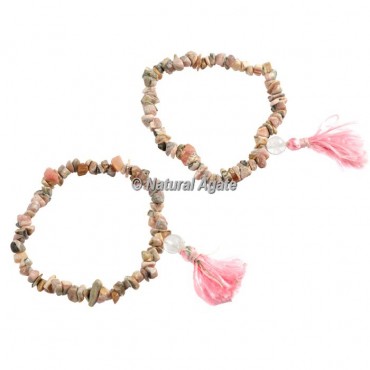 Rhodocrosite Chips Healing Yoga Bracelet