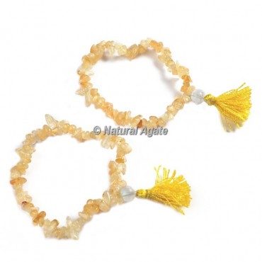 Citrine Chips Healing Yoga Bracelet